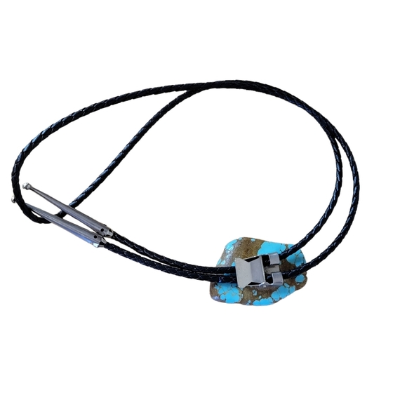 VINTAGE Turquoise Bolo Necktie - Picture 3 of 4